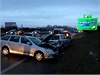 Hromadná nehoda na silnici R10 u Brandýsa.