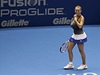 Dánská tenistka Caoline Wozniacká paroduje Serenu Williamsovou