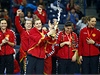 Radost házenkáek erné Hory z triumfu na mistrovství Evropy