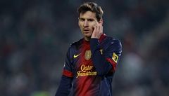 Fotbalový kanonýr Barcelony Lionel Messi