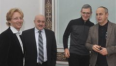 Vedení NFPK: na snímku zleva Karel Jane�ek, Petr Soukenka, Karel Randák a Jan Kraus