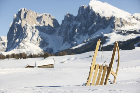 Alpe di Siusi v Jiním Tyrolsku.