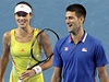 Srbtí tenisté Novak Djokovi a Ana Ivanoviová