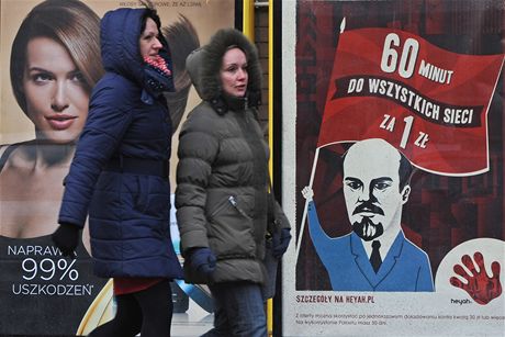 Polákm se nelíbí reklama na telefonního operátora s Leninem.