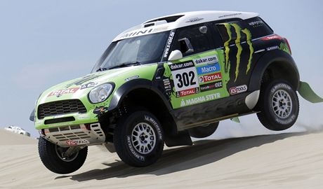 Vítz 2. etapy Rallye Dakar v kategorii automobil Francouz  Stephane Peterhansel