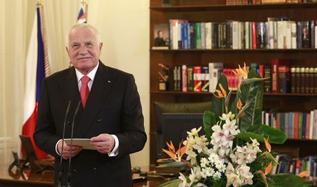 Novoroní projev prezidenta Václava Klause na Praském hrad