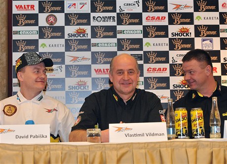 Rallye Dakar - zleva idii David Pabika, Vlastimil Vildman a Jaroslav Valtr 