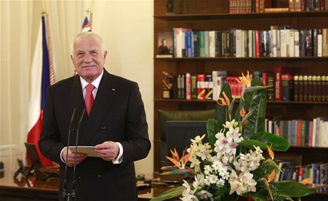 Novoroní projev prezidenta Václava Klause na Praském hrad