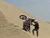 Motocyklový závodník Todd Smith z Austrálie na Rallye Dakar