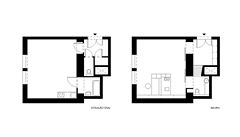 Byt .1 na Vinohradech: Pdorys