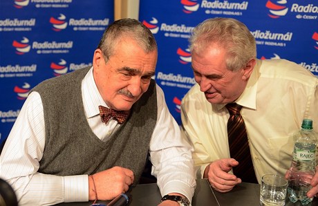 Karel Schwarzenberg a Miloš Zeman