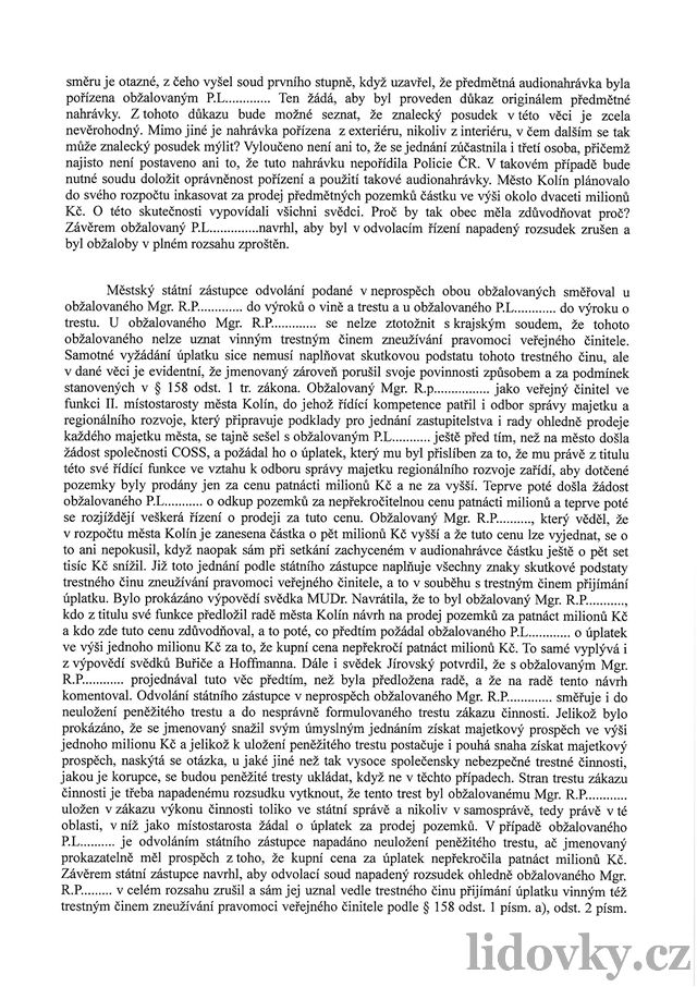 Rozsudek Vrchního soudu v Praze nad Romanem Pekárkem - strana 07
