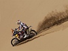 Motocyklový závodník Cyril Després z Francie na Rallye Dakar 