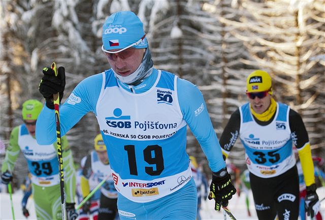 Luká Bauer na Jizerské padesátce.
