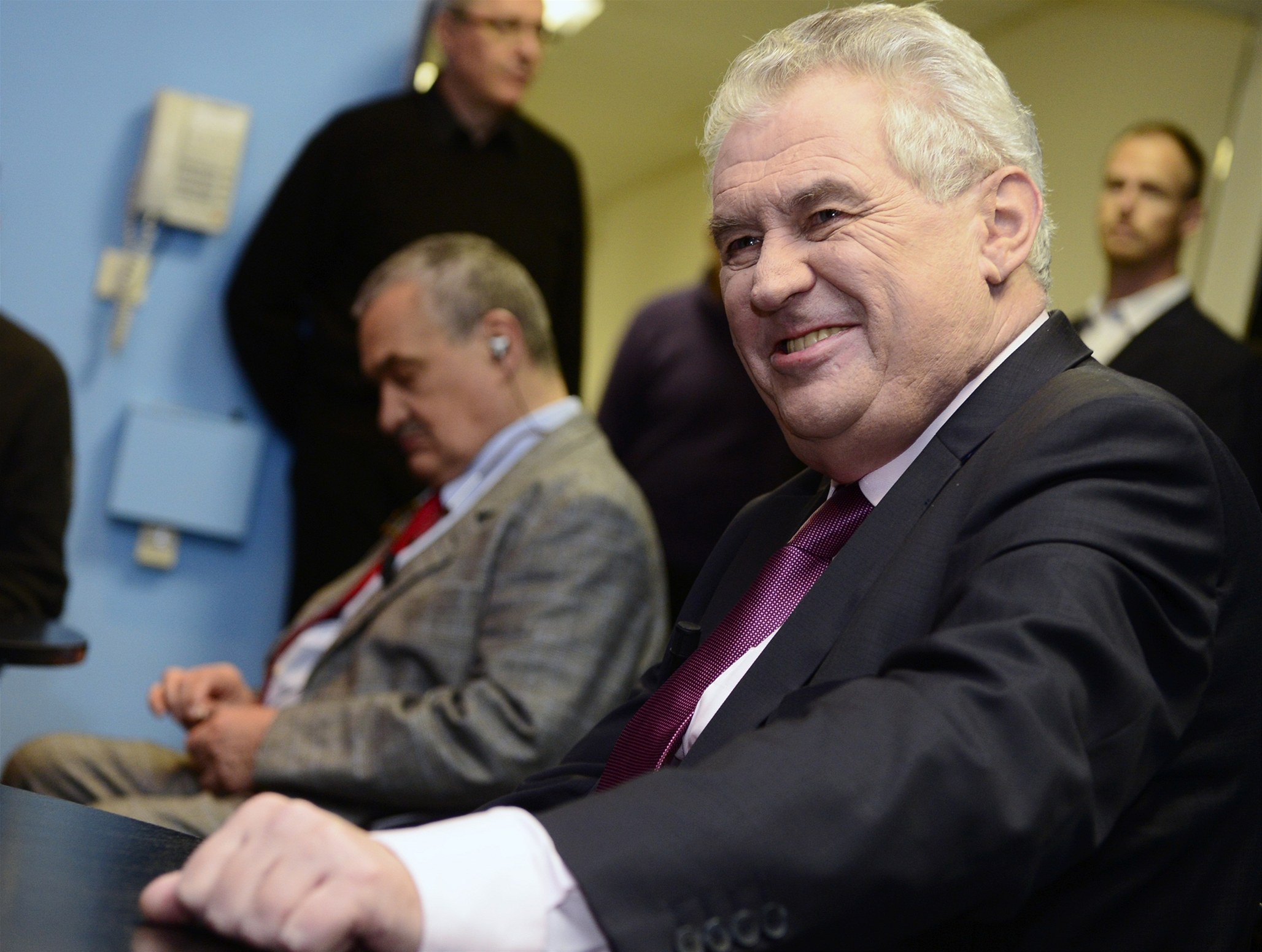 Milo� Zeman a Karel Schwarzenberg