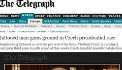 Franz na stránkách britského The Daily Telegraph