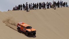 Automobilový závodník Robby Gordon z USA na Rallye Dakar 