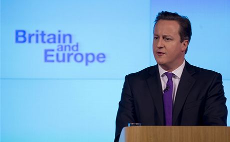 David Cameron slíbil vyhláení referenda o setrvání v EU