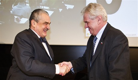 Karel Schwarzenberg a Miloš Zeman