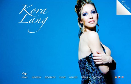Webové stránky Kory Lang