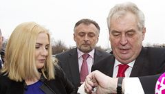 Do volebního �tábu dorazil i Milo� Zeman.