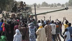 Francouztí vojáci v Timbuktu.  Jednotky vytlaují islamisty, kteí od loska ovládli velkou ást maliského severu.