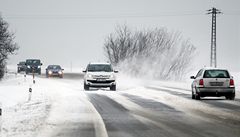 Nov snh komplikoval dopravu na zem cel republiky