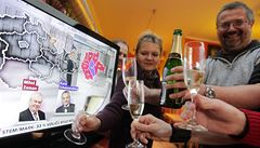 Oslavy vítzství Miloe Zemana.