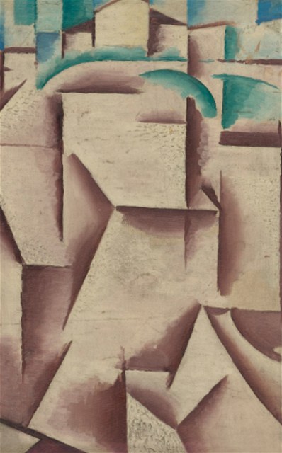 Oboustranný obraz eského malíe Josefa apka z roku 1915