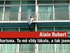 Spiderman Alain Robert leze na Castrv hotel v Havan.