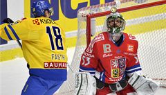 Brankář Salák vychytal ve Švédsku výhru hokejistů proti domácím