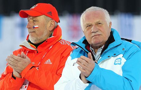 Prezident Václav Klaus navtívil djit mistrovství svta v biatlonu v Novém Mst na Morav.