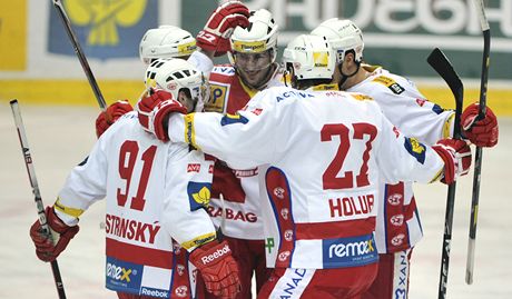 Hokejisté Slavie vyhráli ve Vítkovicích.