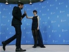 Herci Hugh Jackman a Anne Hathawayová na Berlinale propagují muzikál Bídníci  