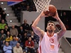 Osmifinále Evropského poháru basketbalist. Nymburk - Bilbao. Radoslav Raník z Nymburka