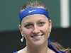 Petra Kvitová slaví výhru ve Fed Cupu.