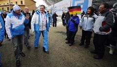 Prezident Václav Klaus dorazil do Nového M�sta na Morav� na biatlon