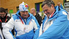 Prezident Václav Klaus dorazil do Nového M�sta na Morav� na biatlon