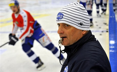 Vladimír Kýhos na tréninku Komety Brno.