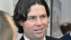 Hokejisté si p�ipomn�li Nagano 1998. Na snímku Robert Lang.