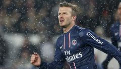 Beckham debutoval za PSG, odehrál čtvrt hodiny