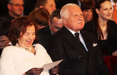Václav Klaus s chotí Livií.