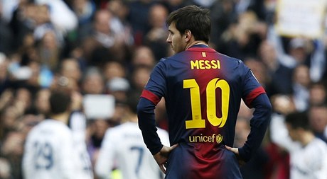 Smutný fotbalista Barcelony Lionel Messi