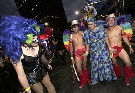 Průvod Mardi Gras v australském Sydney