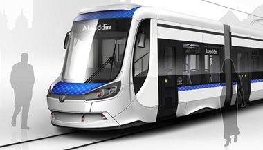 Návrh designu tramvaje 28T, kterou Škoda Transportation dodá do Turecka.