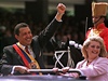 Hugo Chávez s manelkou Marisabel 