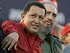 Hugo Chávez s Fidelem Castrem