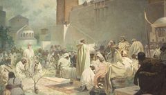 Studie Alfonse Muchy k jednomu z obraz� Slovanské epopeje 