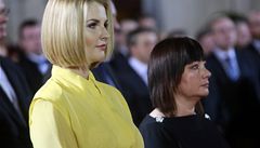 Zemanova dcera Kateina a manelka Ivana.