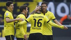 Dortmund porazil Hannover a v nmeck lize zstane druh